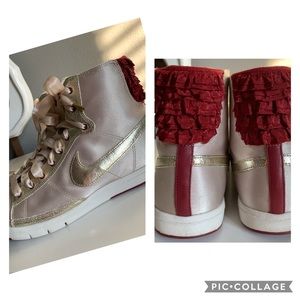 gold high top sneakers womens